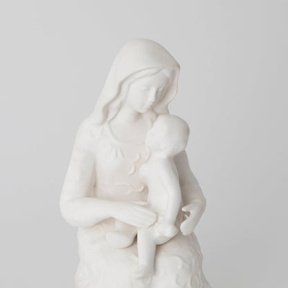 聖母子座像 高さ16cm