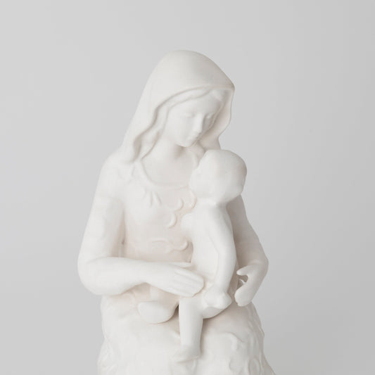 聖母子座像 高さ16cm