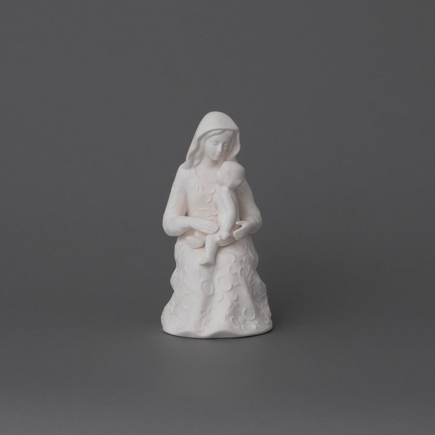 聖母子座像　高さ16cm